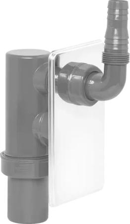 CORNAT Siphon "REZYKLAT Maschinen-Unterputz-Geruchverschluss", 1" x 40, 19 - 23, aus Recycling Kunststoff