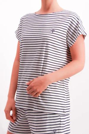 JOOP T-Shirt "Cosy", U-Boot-Ausschnitt, extrakurze Ärmel