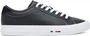 Tommy Hilfiger Sneakers aus Stoff Th Hi Vulc Street Stitch FM0FM05645 Schwarz