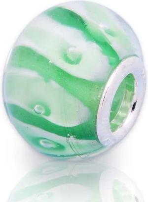 Unique Bead Unique Bead aus Glas mit 925 Silber Fassung BG0042
