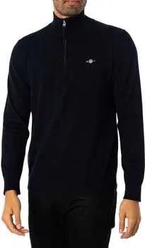 Gant  Pullover Klassischer Strick aus Baumwolle mit halbem Reißverschluss