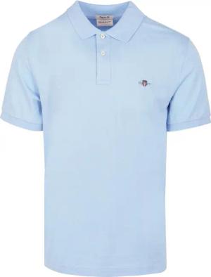 Gant Shield Piqué Poloshirt Fresh Blue - Größe M