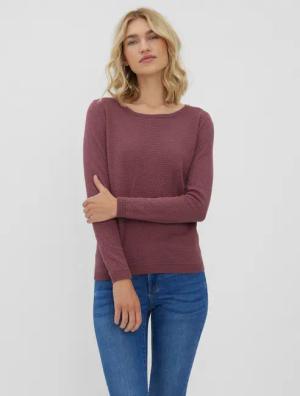 Vero Moda Rundhalspullover VMCARE STRUCTURE LS