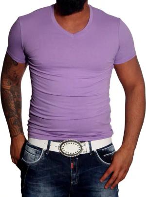Baxboy T-Shirt Baxboy tiefer V-Ausschnitt Uni