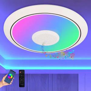 JDONG LED Deckenleuchte Dimmbar mit Bluetooth