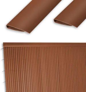 Ribelli Balkonsichtschutz PVC Abschlussleiste, 100 cm,