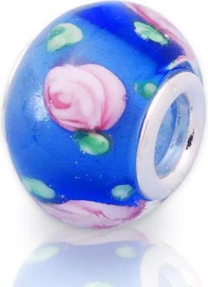Unique Bead Exklusiver Unique Bead - Glas mit 925 Silber Fassung BG0088