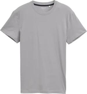 TOM TAILOR Herren Slim Fit T-Shirt mit Stretch, grau, Uni, Gr. XXL