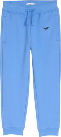 TOM TAILOR Jungen Jogginghose mit Stickerei, blau, Uni, Gr. 116/122