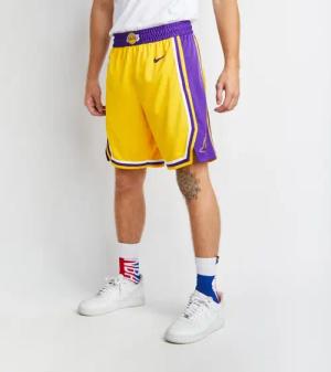 Nike NBA Herren Kurze Hosen - Gelb - Größe XXL
