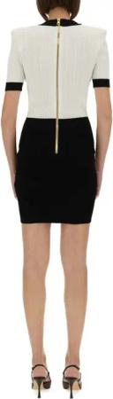 Balmain - Two-Tone "Bodycon" Dress - Größe 40 - bunt