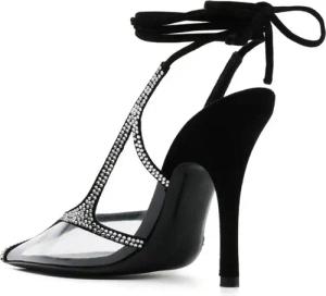 The Attico - The Attico Venus Chrome Slingback Pumps - Größe 37,5 - black