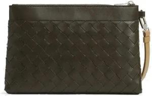 Bottega Veneta - Bottega Veneta Intrecciato Prism Pouch - Größe ONE SIZE - green