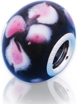 Unique Bead Unique Bead aus Glas mit 925 Silber Fassung BG0189