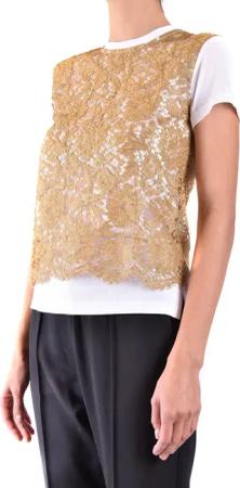 Valentino Garavani - Tshirt Short Sleeves Gold - Größe XS - goldfarben