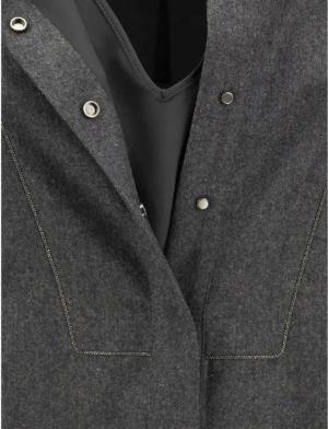 Brunello Cucinelli - Brunello Cucinelli Wool Dress - Größe XXS - grau