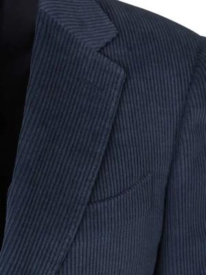 Canali - Plain Corduroy American - Größe 56 - blue