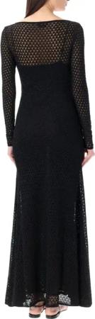 Tom Ford - LONG DRESS CROCHET LUREX - Größe S - black