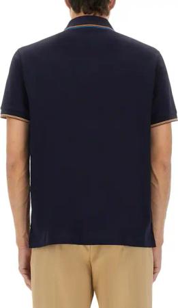 Paul Smith - Cotton Polo Shirt With Zipper - Größe XL - blue