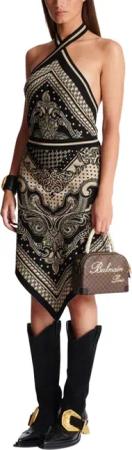 Balmain - Dresses Ivoryblack - Größe 38 - bunt