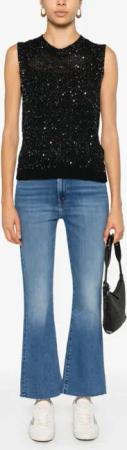 Golden Goose - Sleeveless Black Knitted Top - Größe XS - schwarz
