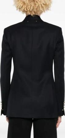 Golden Goose - Navy Blue Double-Breasted Jacket With Flap Pockets - Größe 38 - schwarz