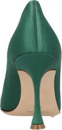 Manolo Blahnik Hohe Schuhe - Maidapump 090 Pump Green - Gr. 37,5 (EU) - in Grün - für Damen