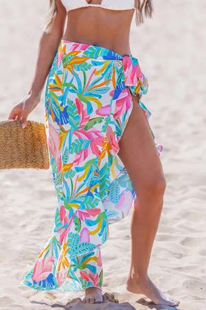 Tropisches Strand-Sarong mit Taillengürtel