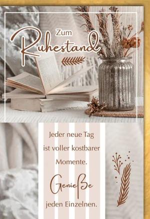 Verlag Dominique Grußkarten Ruhestand - Glückwunschkarte