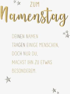 BSB Grußkarten Namenstag - Glückwunschkarte im