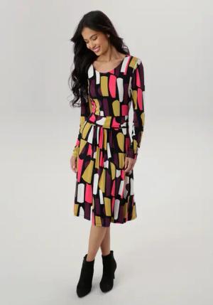 Aniston SELECTED Jerseykleid mit modernen, grafischen