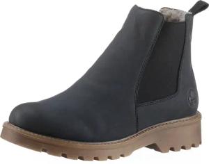 Rieker Chelseaboots, Schlupfboots, Stiefelette, Blockabsatz, mit