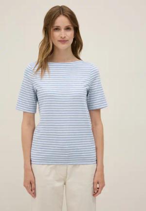 CECIL Rundhalsshirt aus reiner Baumwolle