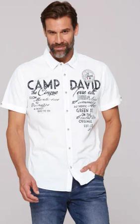 CAMP DAVID Kurzarmhemd mit Kentkragen