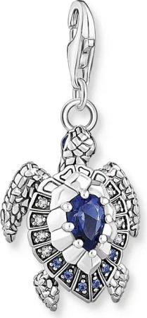 THOMAS SABO Charm-Einhänger Schildkröte mit blauen
