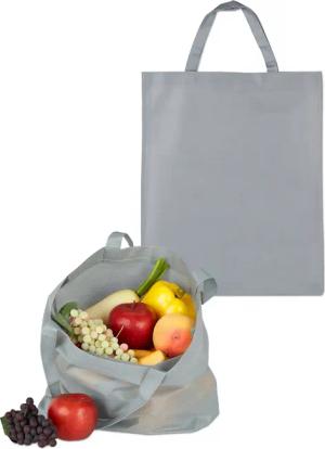 relaxdays Einkaufsbeutel Stoffbeutel 10er Set, Grau
