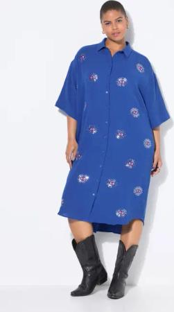 Studio Untold Midikleid Midikleid oversized Musselin