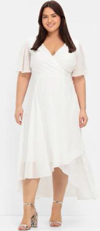 Sheego Etuikleid Chiffonkleid