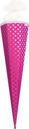 Roth Schultüte Roth Bastelüte Knallpink, Herzen,