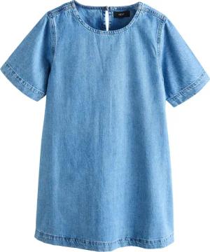 Next Jeanskleid Denim-T-Shirt-Minikleid, Kurzgröße (1-tlg)
