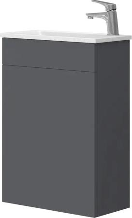 Vicco Badmöbel-Set Amadeo, Anthrazit/Weiß, 2 Teile,