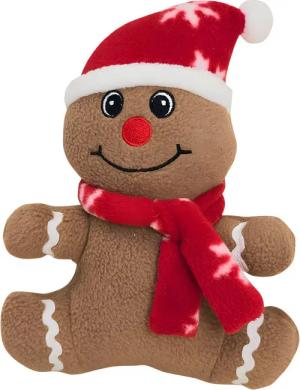 Nobby Tierkuscheltier Xmas Hundespielzeug Lebkuchenman aus