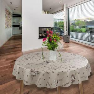 laro Tischdecke Wachstuch-Tischdecken Abwaschbar Kaffee Coffee