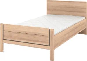 Musterring Holzbett "Sorrent, Bettgestell, Bettrahmen, teilmassiv Eiche", (MADE IN GERMANY), Eiche teilmassiv, Liegehöhenverstellung, Stollenfußteil
