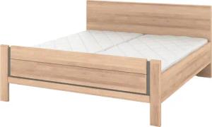 Musterring Holzbett "Sorrent, Bettgestell, Bettrahmen, teilmassiv Eiche", (MADE IN GERMANY), Eiche teilmassiv, Liegehöhenverstellung, Stollenfußteil