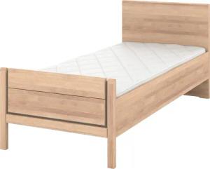 Musterring Holzbett "Sorrent, Bettgestell, Bettrahmen, teilmassiv Eiche", (MADE IN GERMANY), Eiche teilmassiv, Liegehöhenverstellung, Stollenfußteil