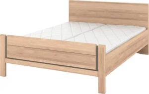 Musterring Holzbett "Sorrent, Bettgestell, Bettrahmen, teilmassiv Eiche", (MADE IN GERMANY), Eiche teilmassiv, Liegehöhenverstellung, Stollenfußteil