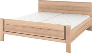 Musterring Holzbett "Sorrent, Bettgestell, Bettrahmen, teilmassiv Eiche", (MADE IN GERMANY), Eiche teilmassiv, Liegehöhenverstellung, Stollenfußteil