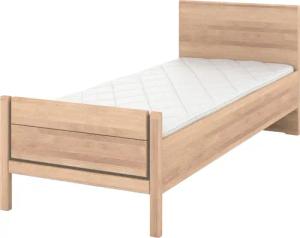 Musterring Holzbett "Sorrent, Bettgestell, Bettrahmen, teilmassiv Eiche", (MADE IN GERMANY), Eiche teilmassiv, Liegehöhenverstellung, Stollenfußteil