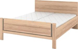 Musterring Holzbett "Sorrent, Bettgestell, Bettrahmen, teilmassiv Eiche", (MADE IN GERMANY), Eiche teilmassiv, Liegehöhenverstellung, Stollenfußteil